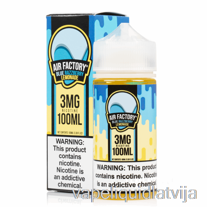 Zilā Razzberry Limonāde - Gaisa Fabrika - 100ml 3mg Vape šķidrums